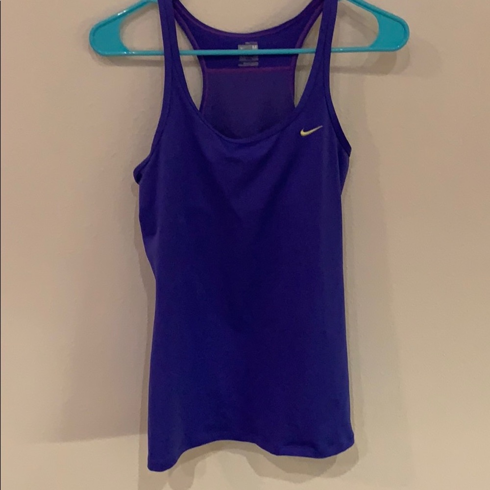 Nike purple/blue racerback workout top